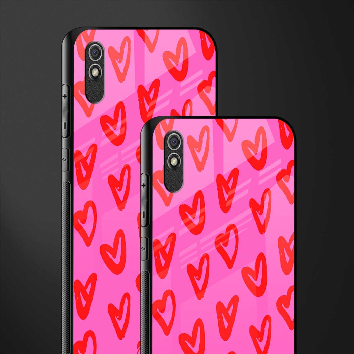 hot pink soul glass case for redmi 9a image-2