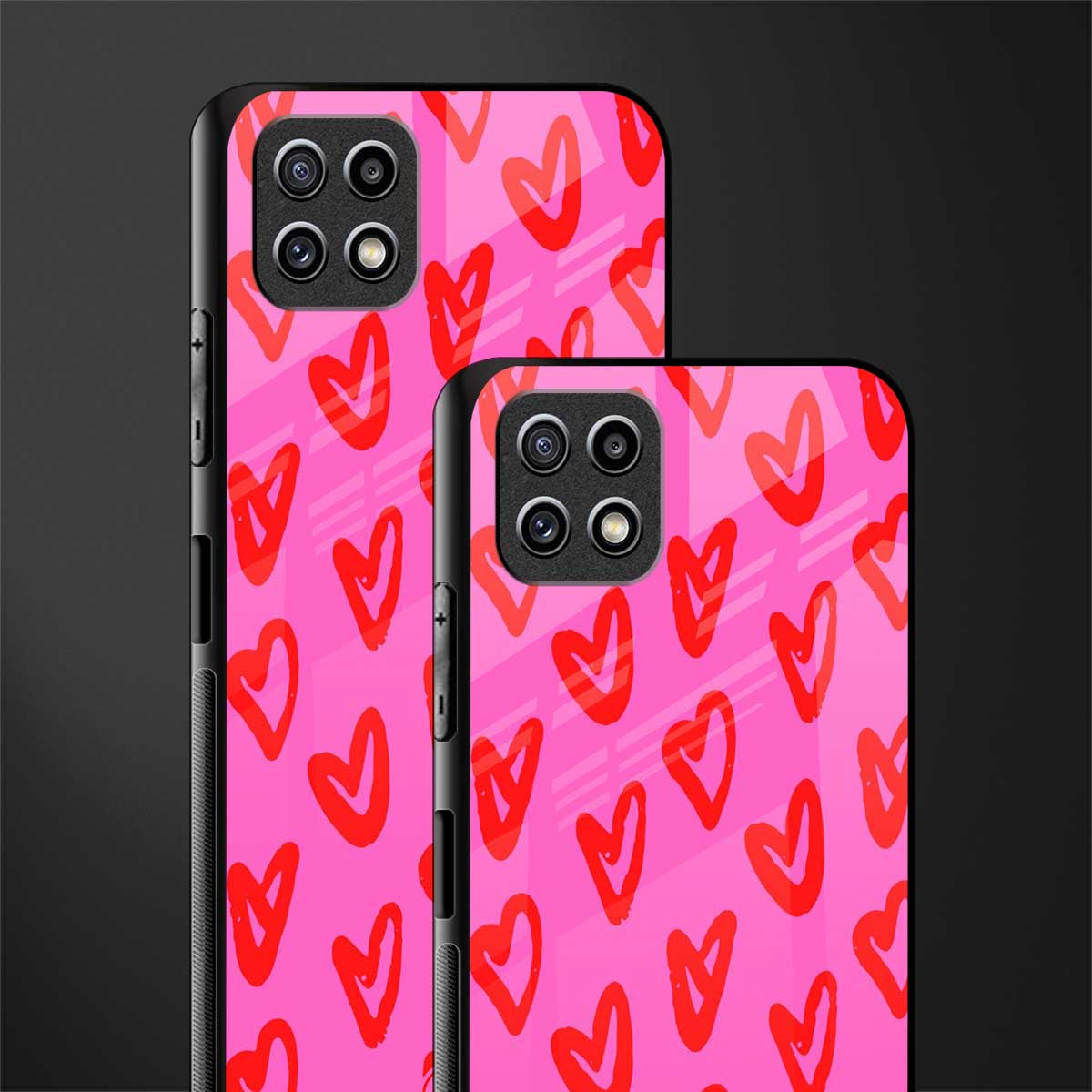 hot pink soul glass case for samsung galaxy a22 5g image-2