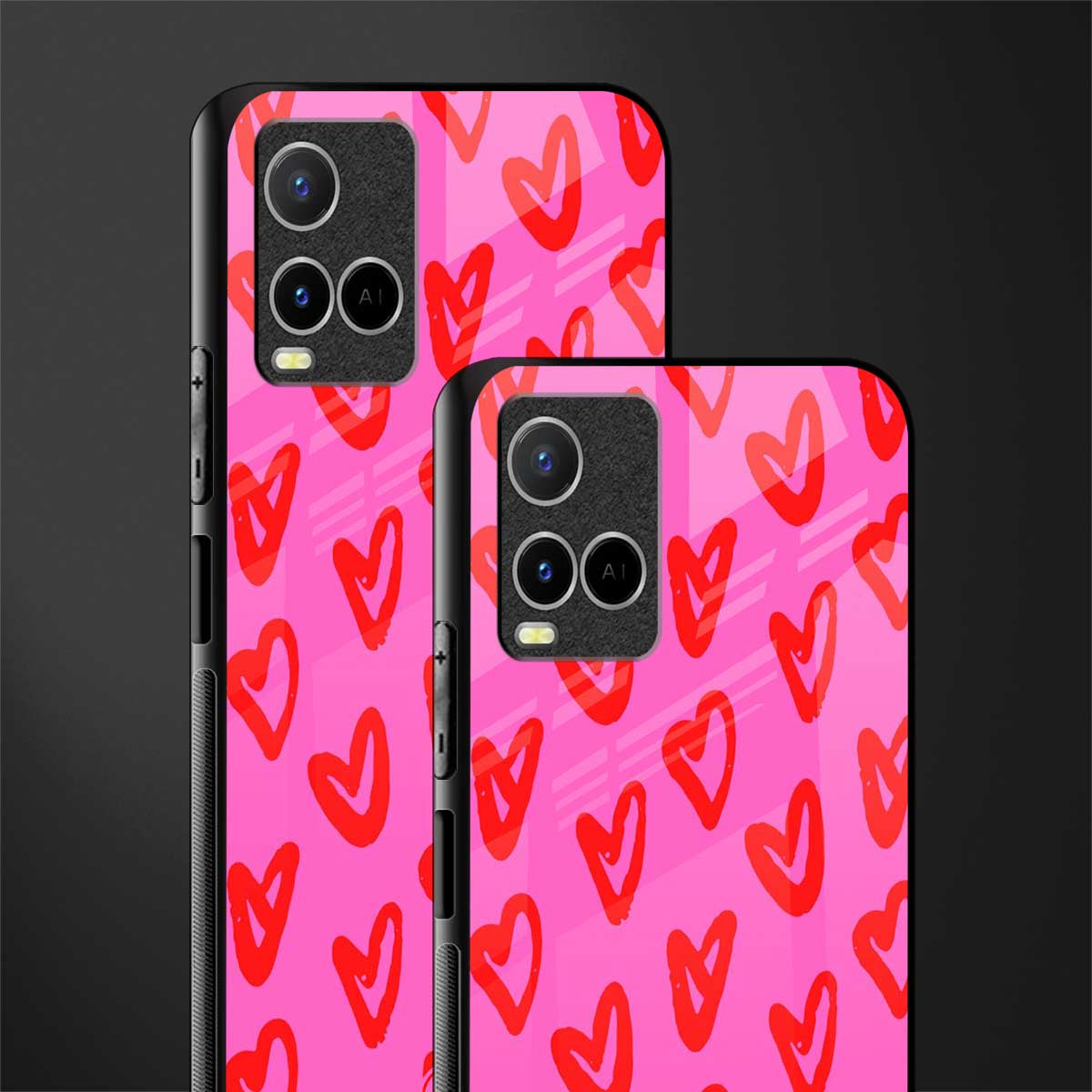 hot pink soul glass case for vivo y33s vivo y33t image-2