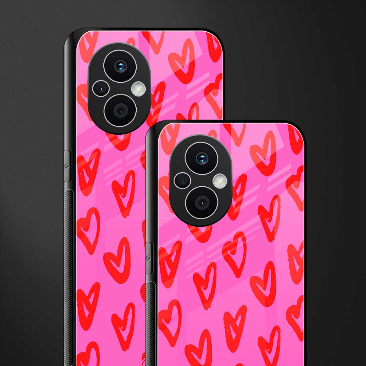 hot pink soul back phone cover | glass case for oppo f21 pro 5g