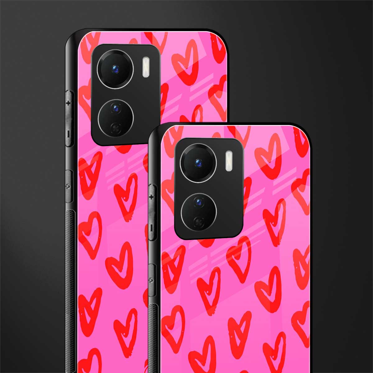 hot pink soul back phone cover | glass case for vivo y16