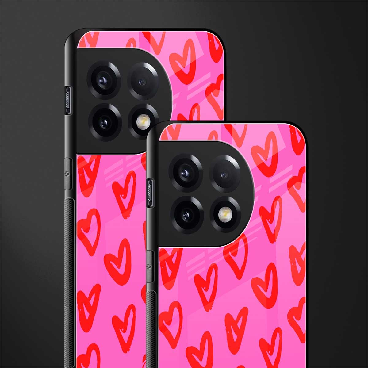 hot pink soul back phone cover | glass case for oneplus 11r