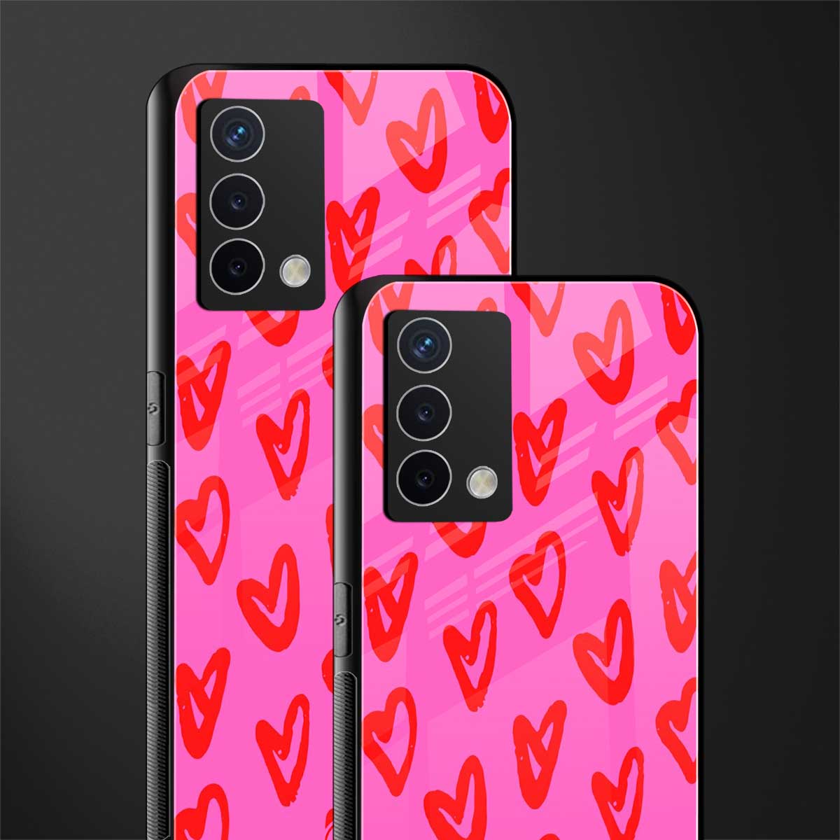 hot pink soul back phone cover | glass case for oppo a74 4g