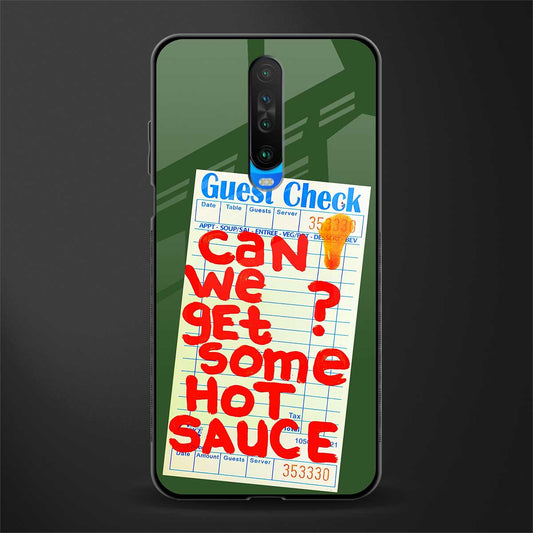 hot sauce glass case for poco x2 image