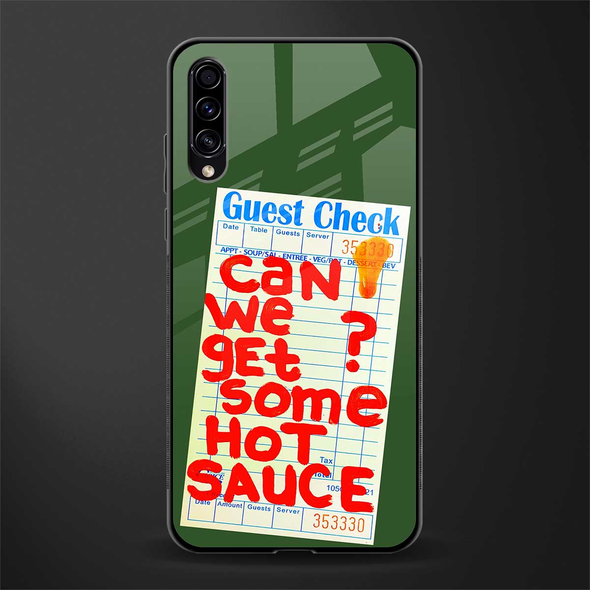 Hot Sauce Phone Cover for Samsung Galaxy A50 Glass Case