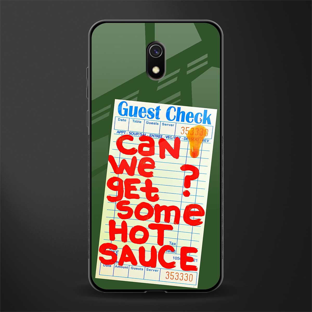 hot sauce glass case for redmi 8a image