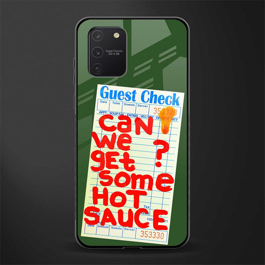 hot sauce glass case for samsung galaxy a91 image