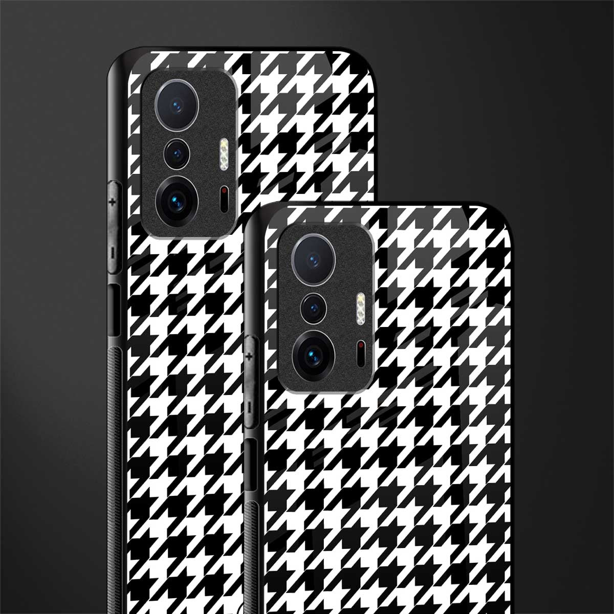 houndstooth classic glass case for mi 11t pro 5g image-2