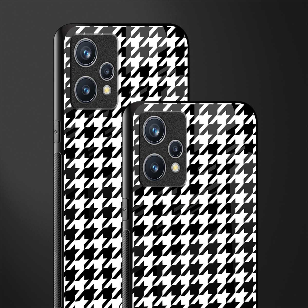 houndstooth classic glass case for realme 9 4g image-2