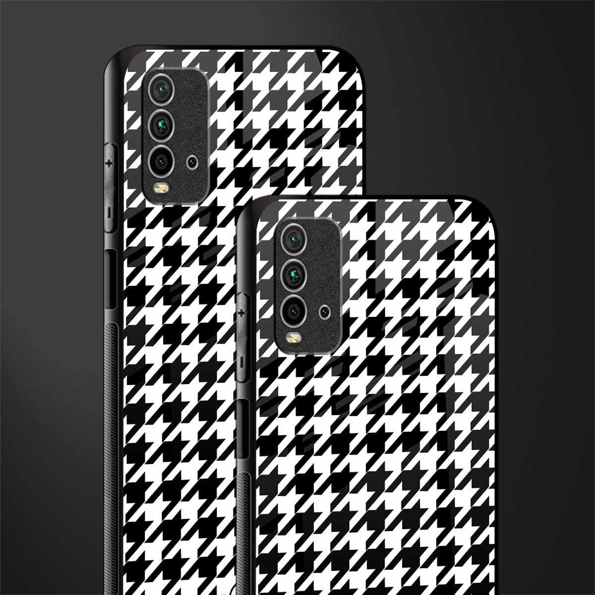 houndstooth classic glass case for redmi 9 power image-2