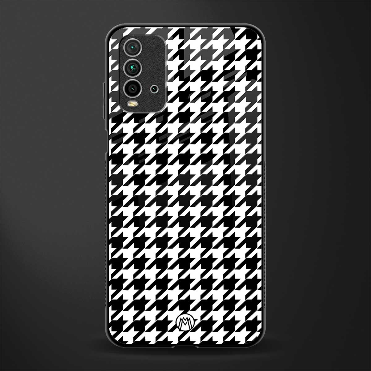 houndstooth classic glass case for redmi 9 power image