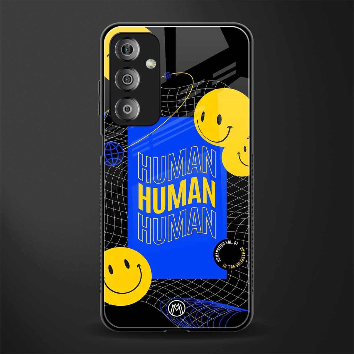 human being back phone cover | glass case for samsung galaxy f23 5g