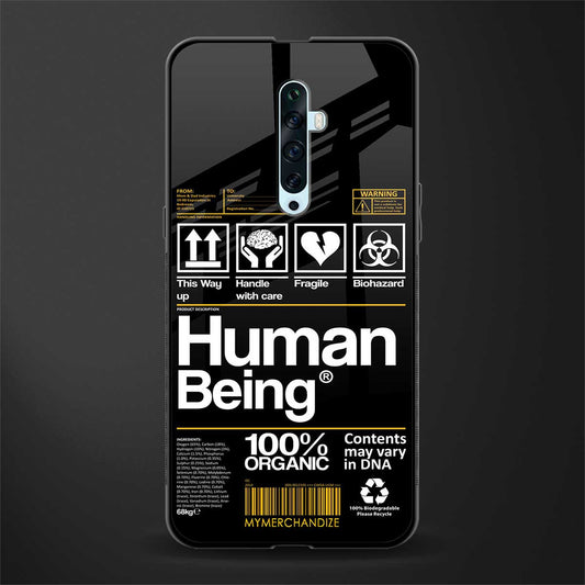 human being label phone cover for oppo reno 2f