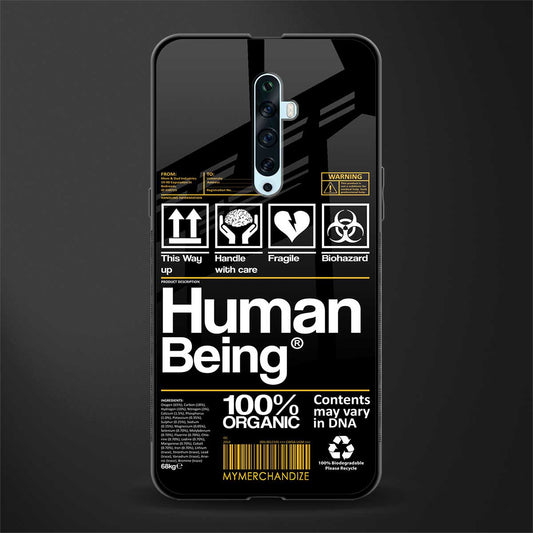 human being label phone cover for oppo reno 2f