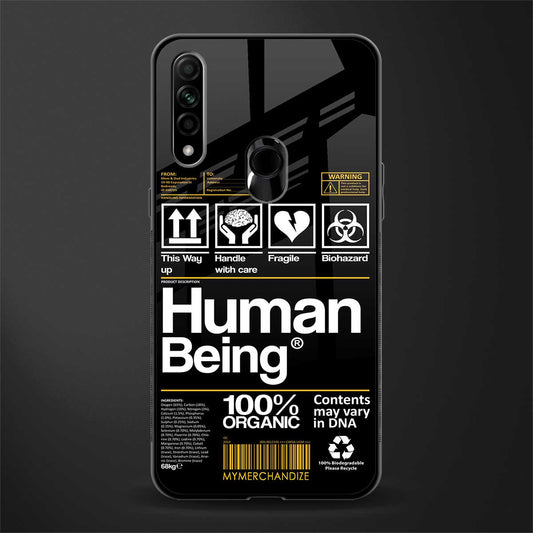 human being label phone cover for oppo a31