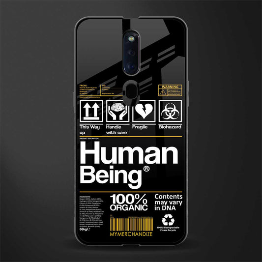 human being label phone cover for oppo f11 pro