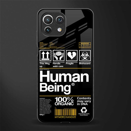 human being label phone cover for mi 11 lite