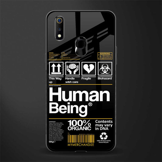 human being label phone cover for realme 3 pro
