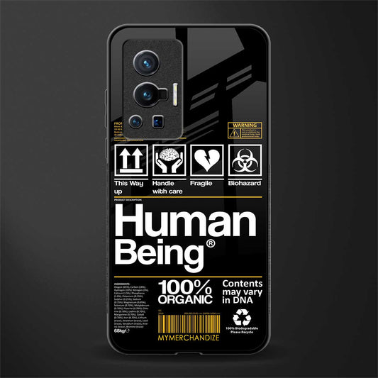 human being label phone cover for vivo x70 pro