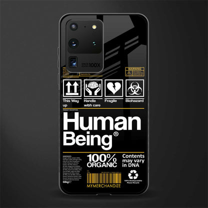 human being label phone cover for samsung galaxy s20 ultra