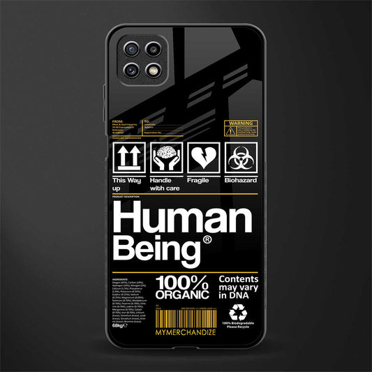 human being label phone cover for samsung galaxy a22 5g