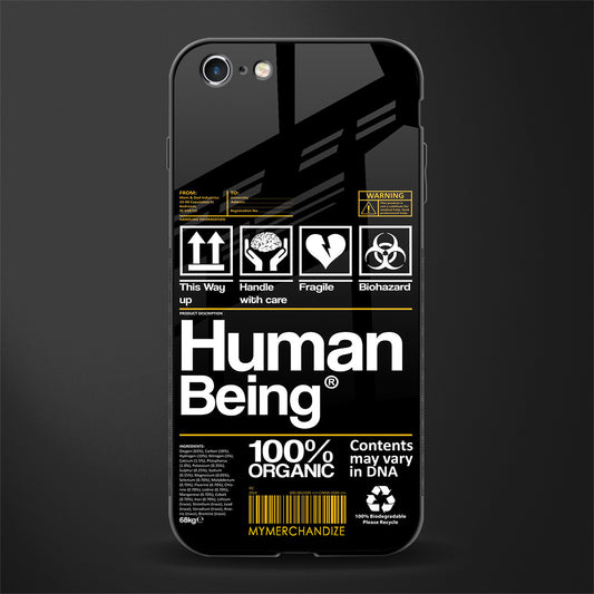 human being label phone cover for iphone 6s