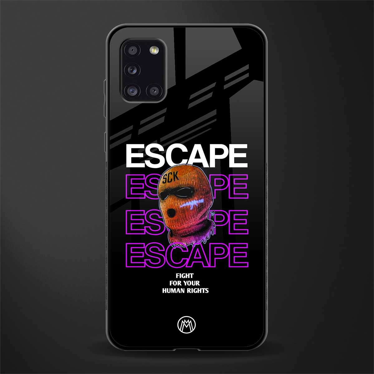human rights glass case for samsung galaxy a31