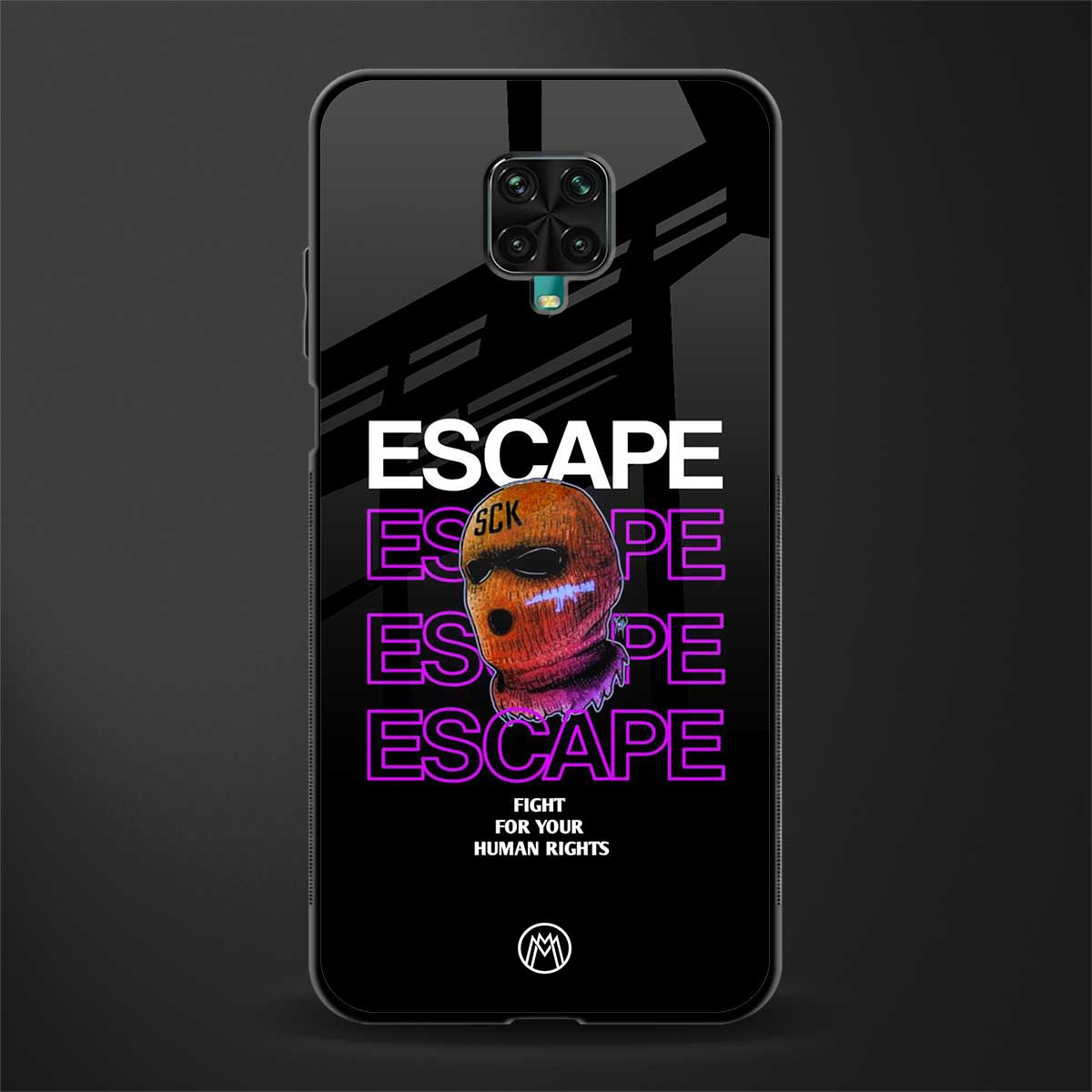 human rights glass case for redmi note 9 pro max