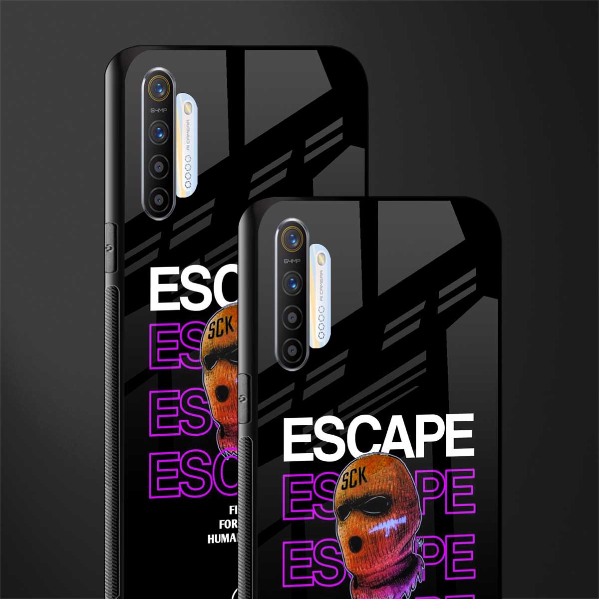 human rights glass case for realme xt