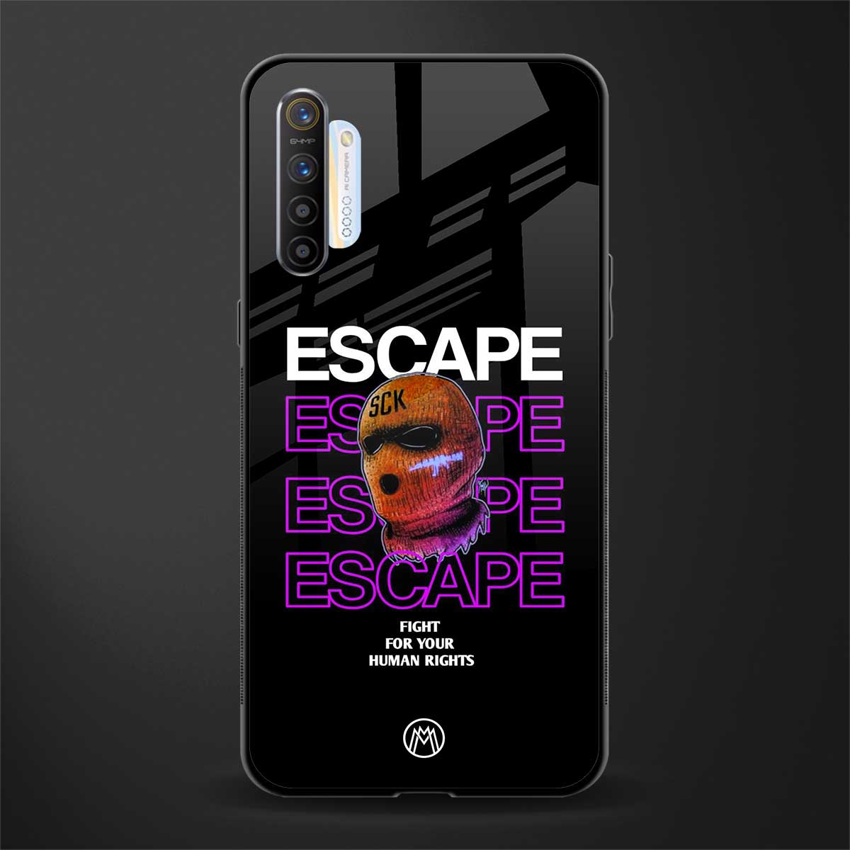human rights glass case for realme xt