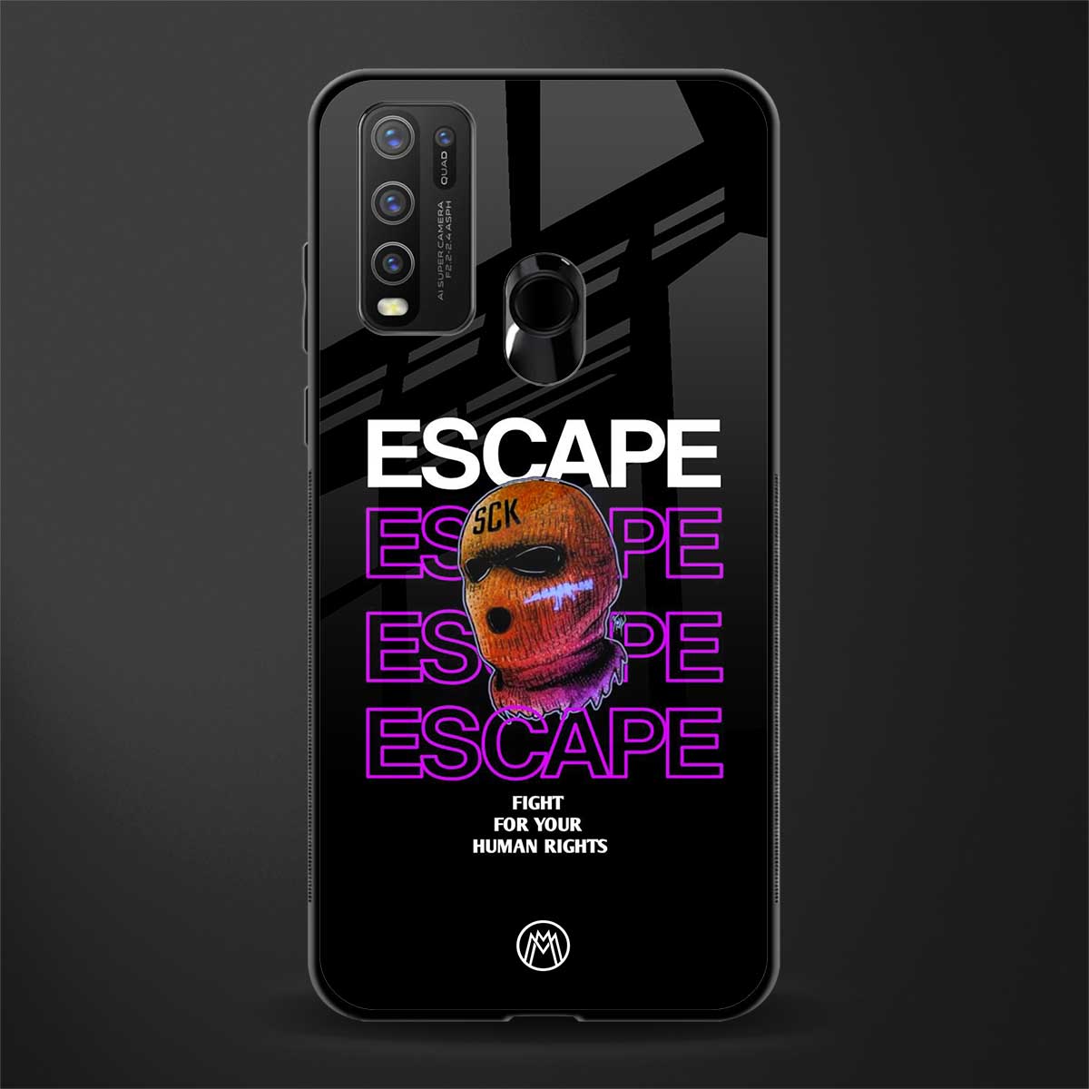 human rights glass case for vivo y50