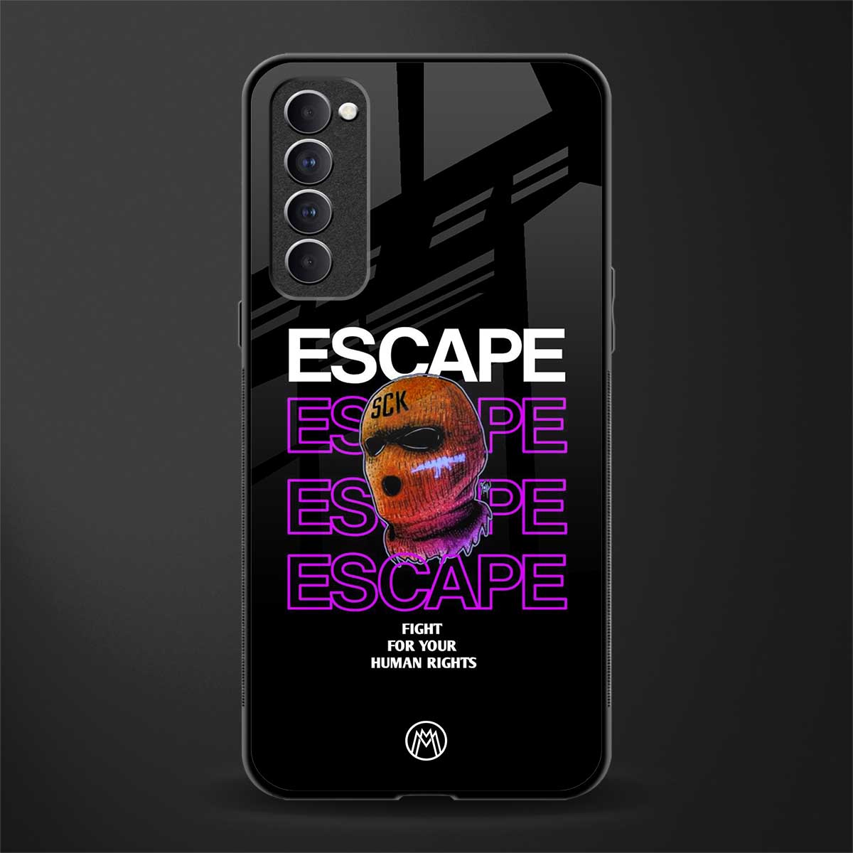 human rights glass case for oppo reno 4 pro