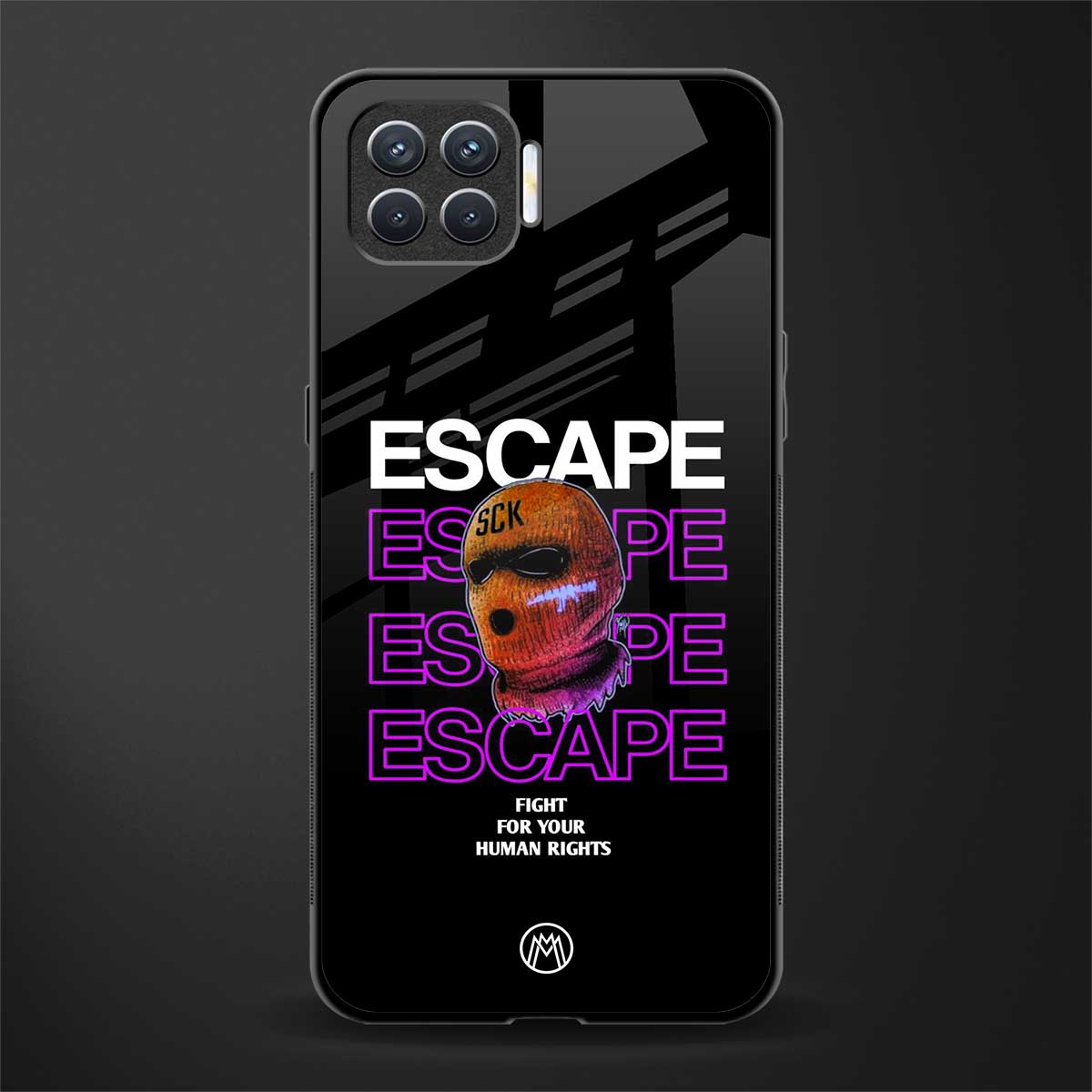 human rights glass case for oppo f17