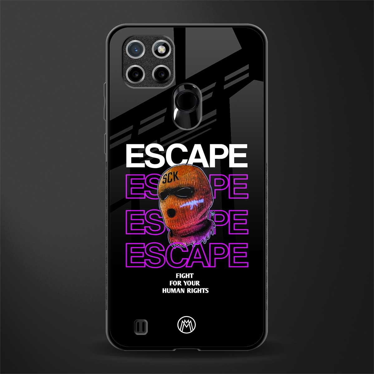 human rights glass case for realme c21