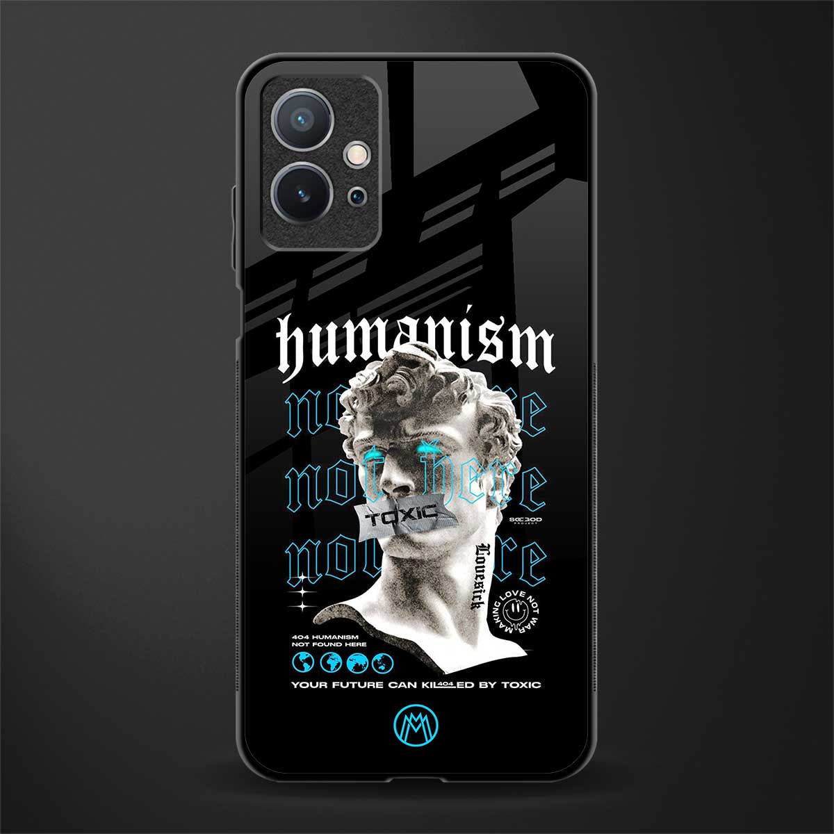 humanism not here glass case for vivo y75 5g image