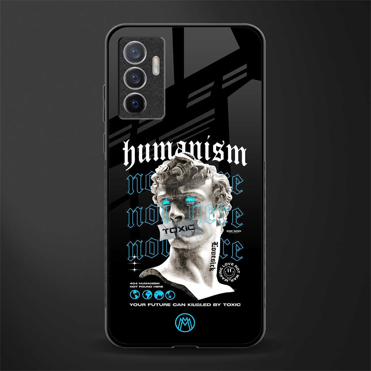 humanism not here glass case for vivo v23e image