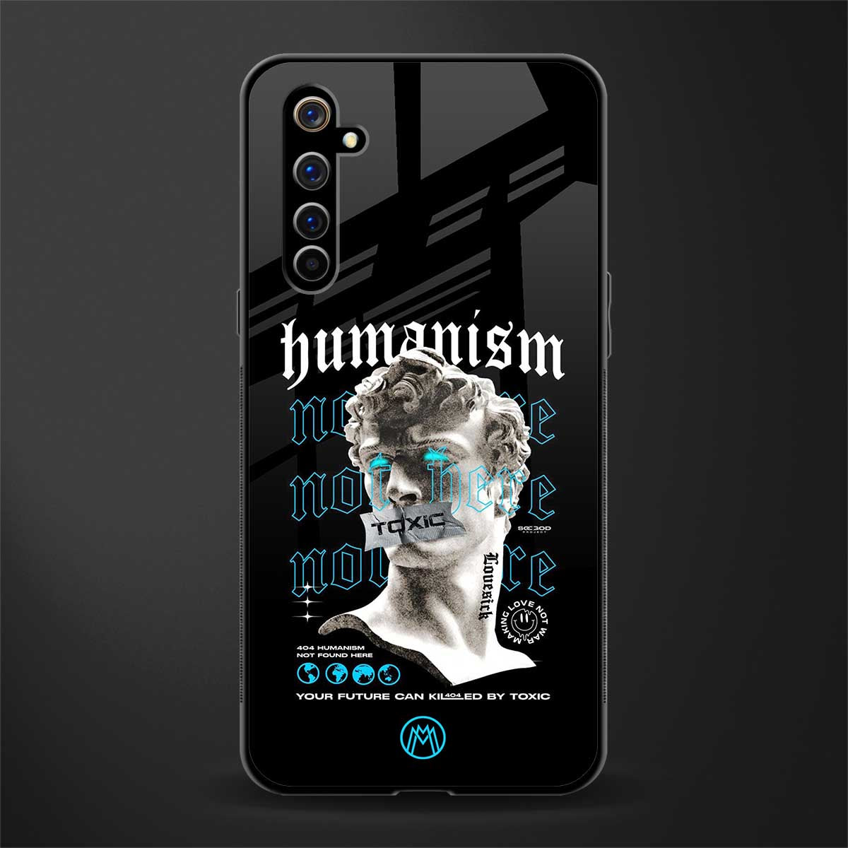 humanism not here glass case for realme x50 pro image