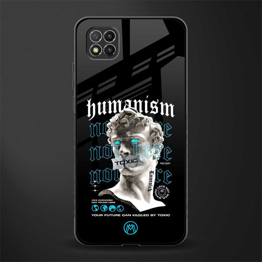 humanism not here glass case for poco c3 image
