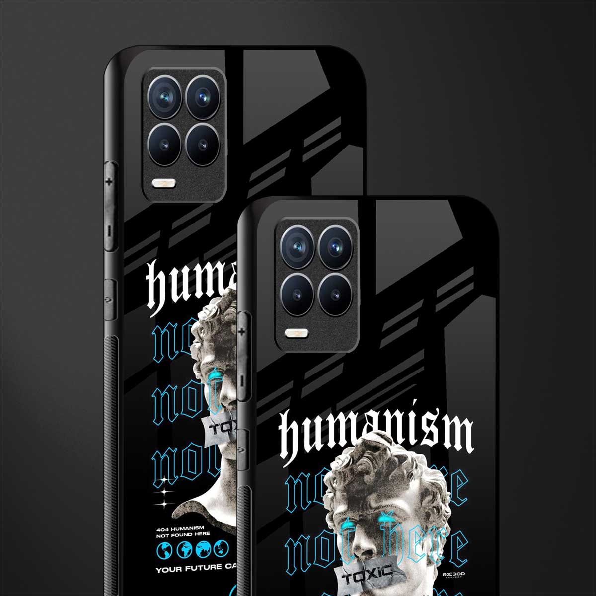 humanism not here glass case for realme 8 4g image-2