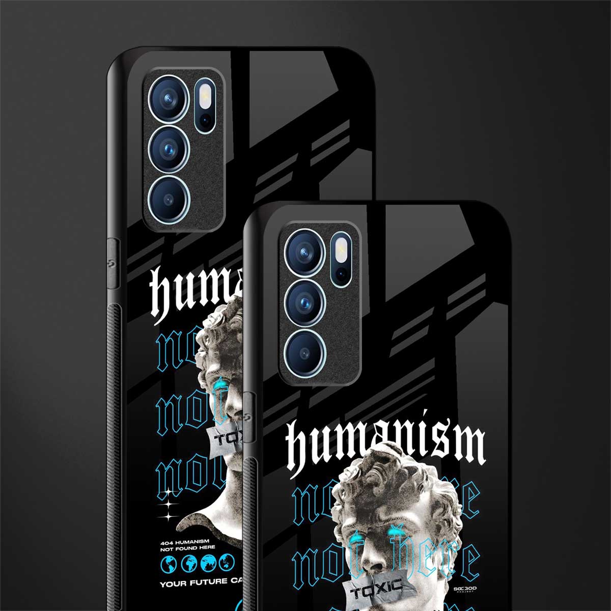 humanism not here glass case for oppo reno6 5g image-2