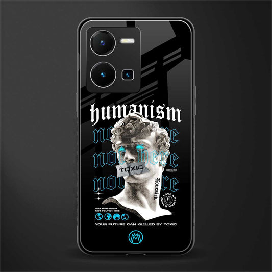 humanism not here back phone cover | glass case for vivo y35 4g