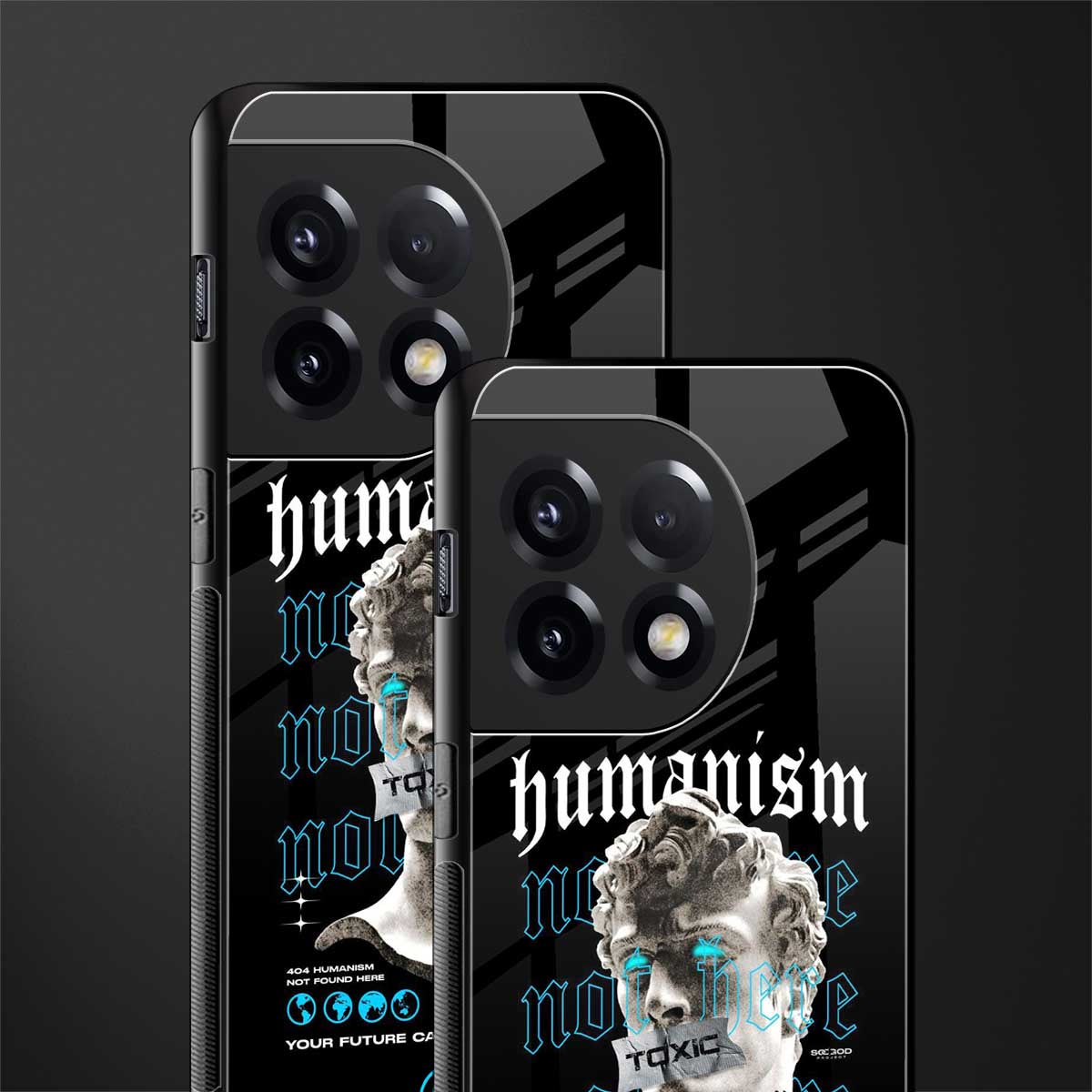 humanism not here back phone cover | glass case for oneplus 11r