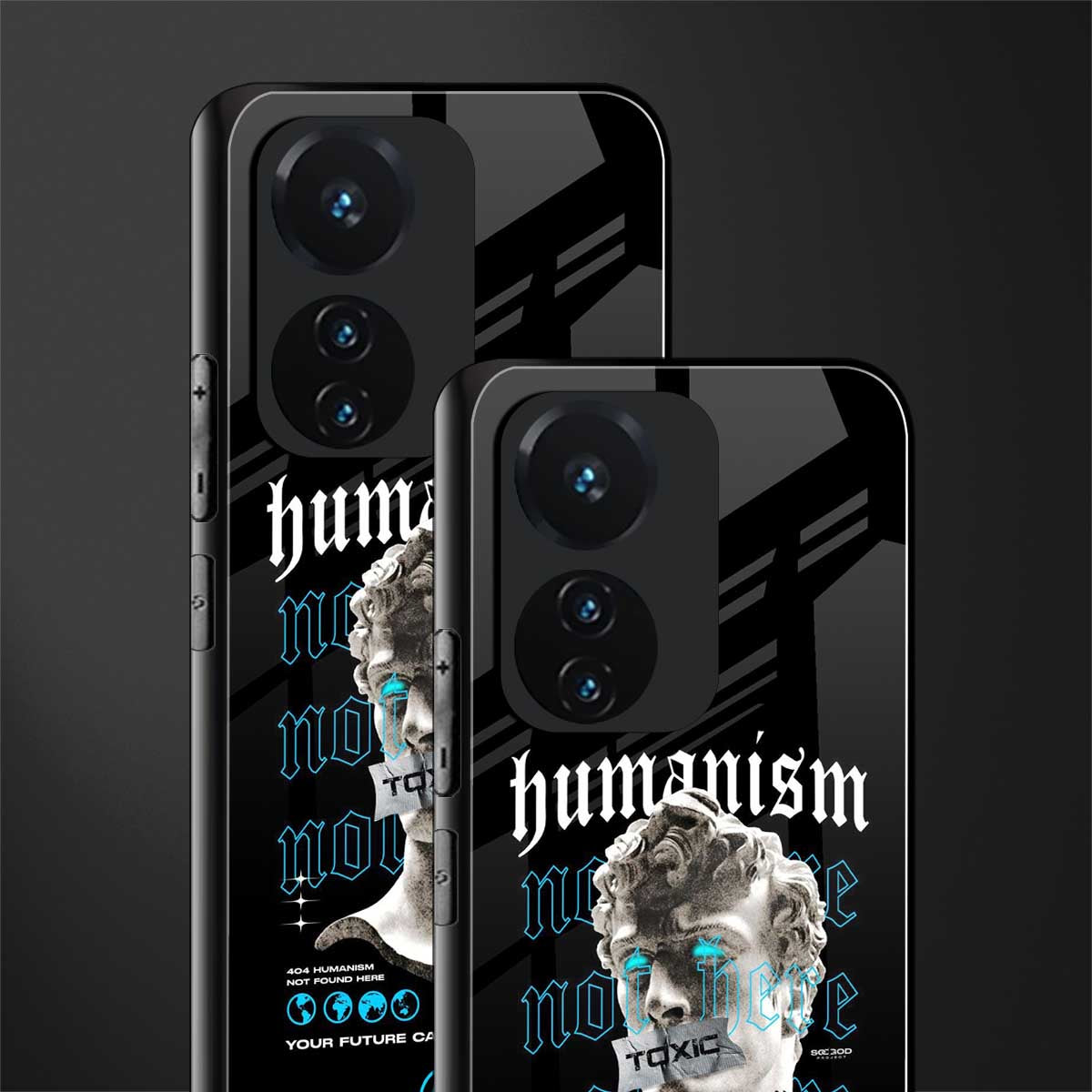 humanism not here back phone cover | glass case for vivo t1 44w 4g