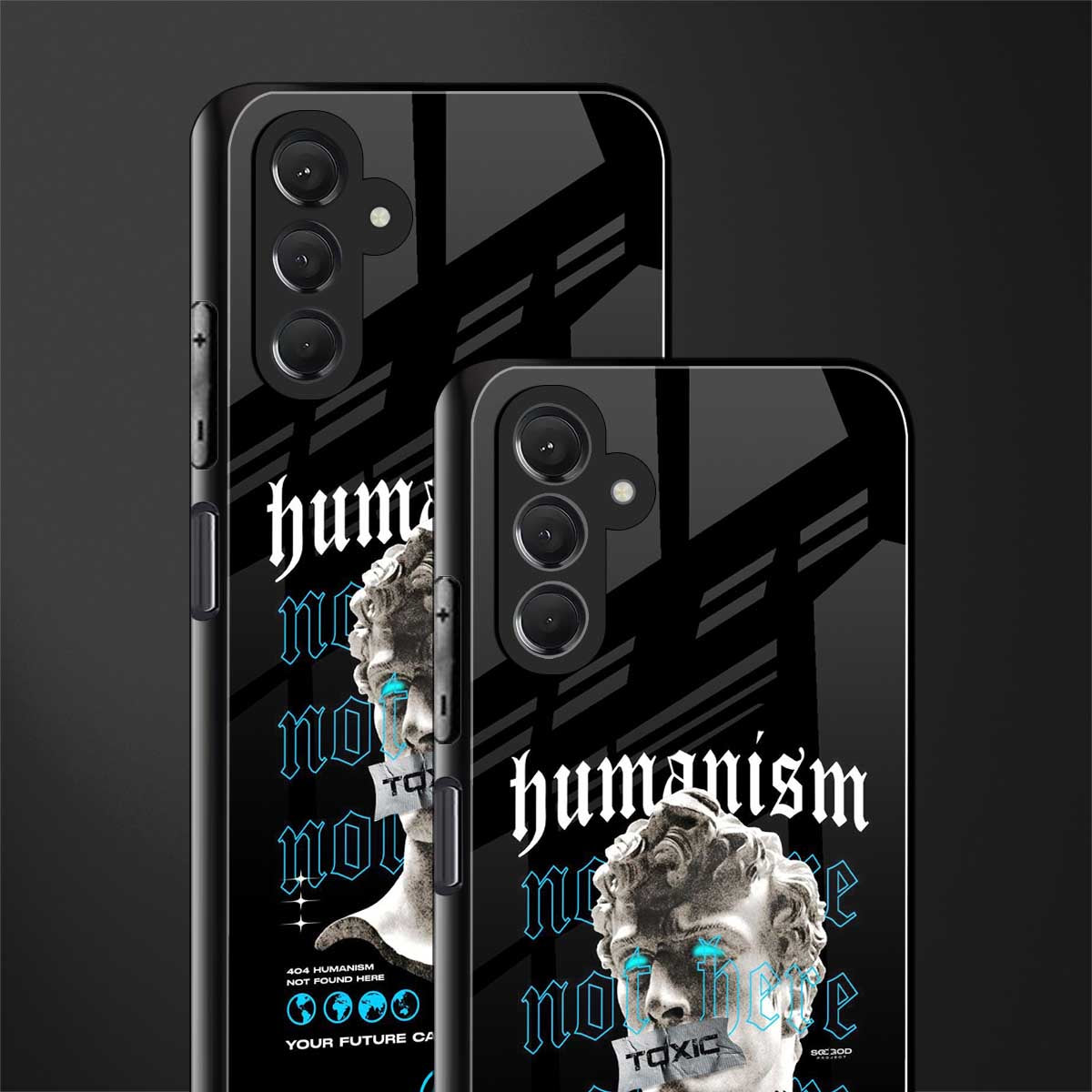 humanism not here back phone cover | glass case for samsun galaxy a24 4g