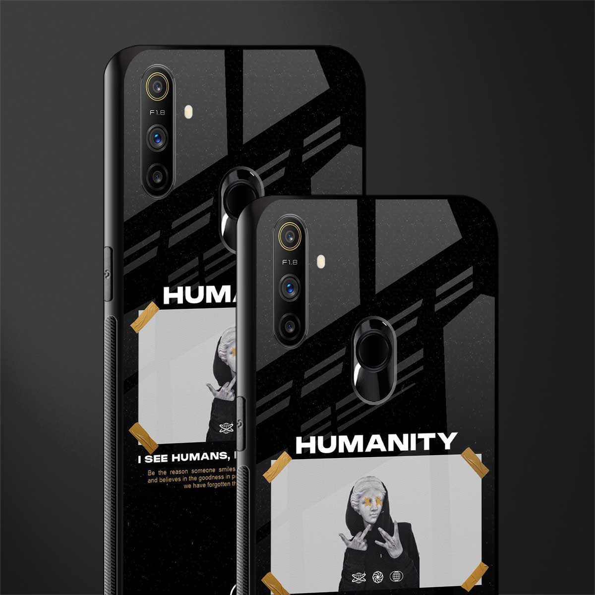 humans but no humanity glass case for realme narzo 20a image-2