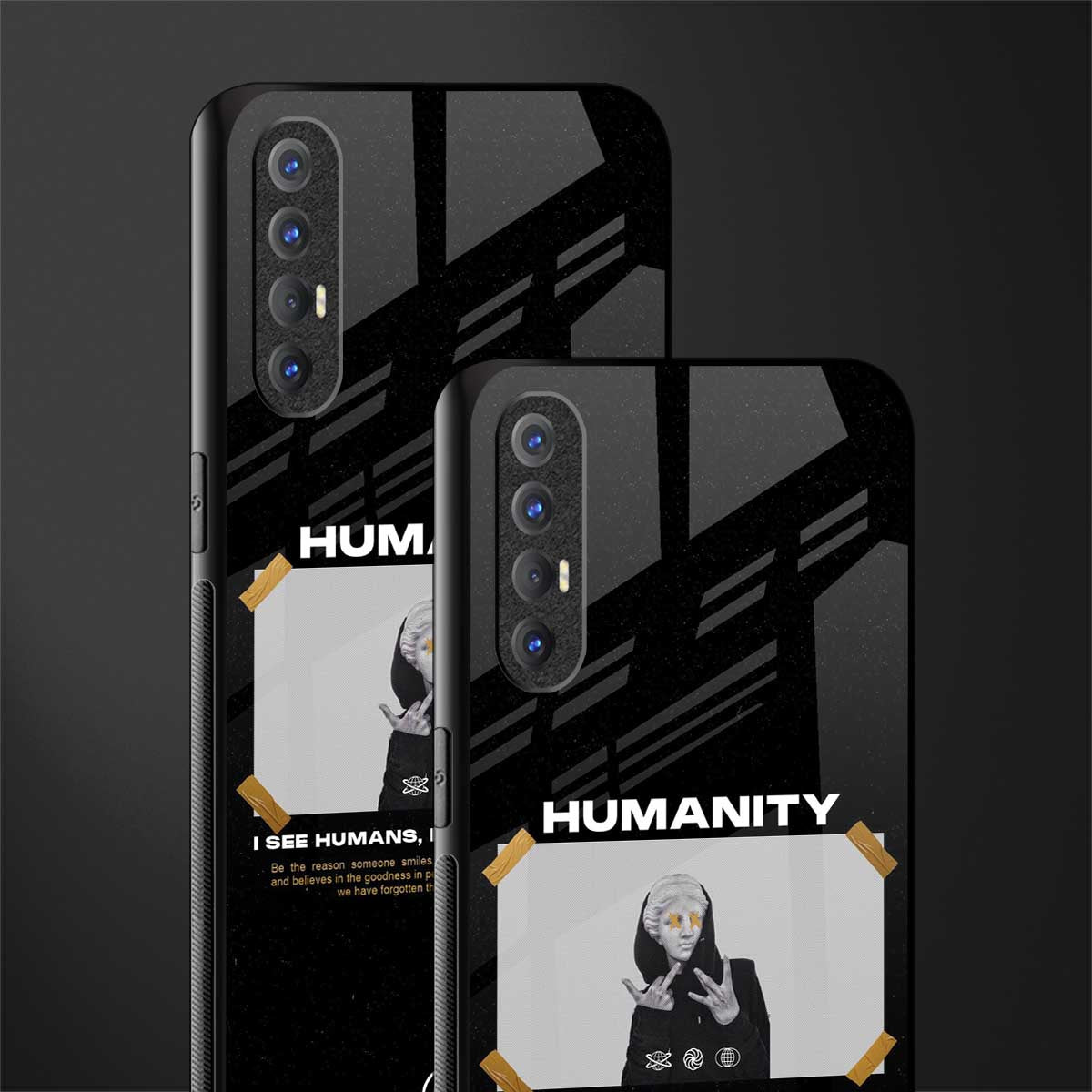 humans but no humanity glass case for oppo reno 3 pro image-2