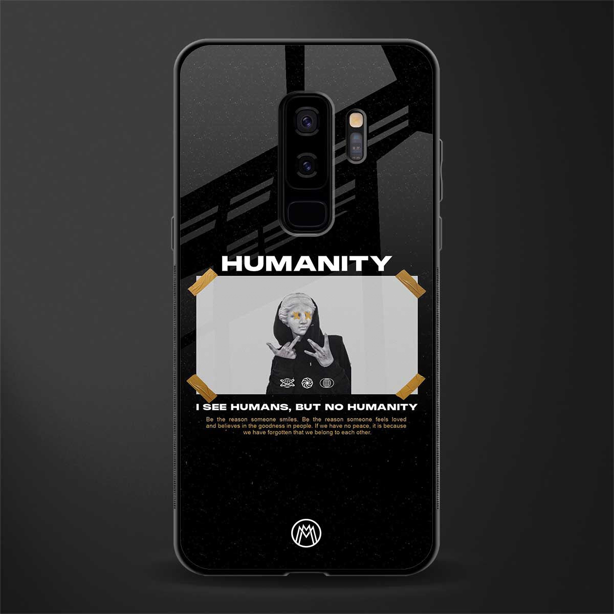 humans but no humanity glass case for samsung galaxy s9 plus image