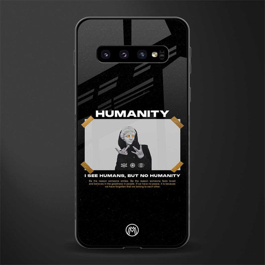 humans but no humanity glass case for samsung galaxy s10 plus image