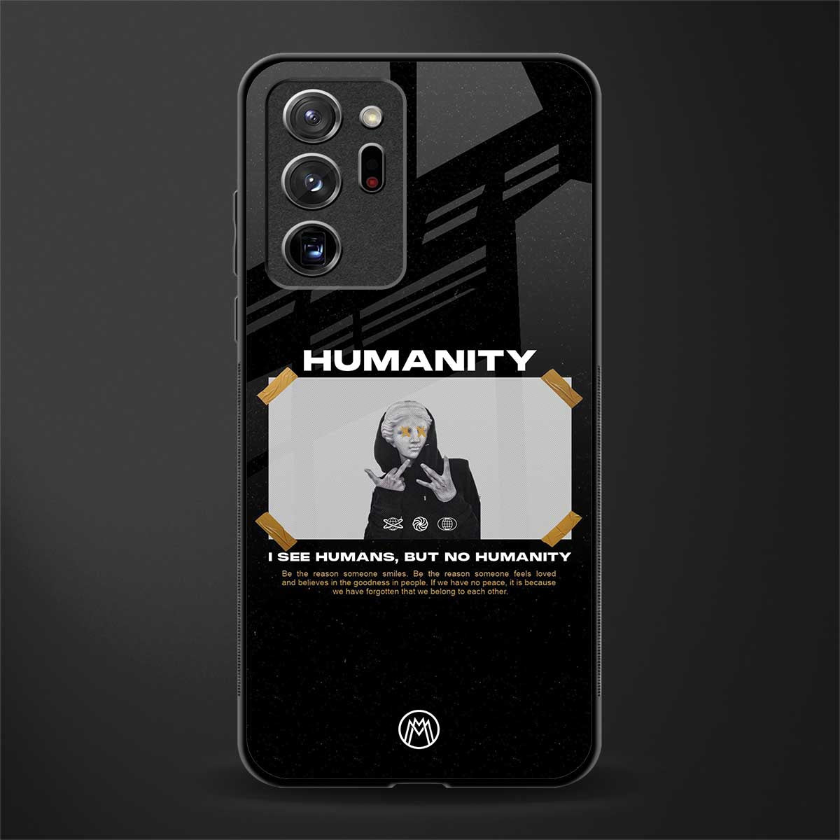 humans but no humanity glass case for samsung galaxy note 20 ultra 5g image