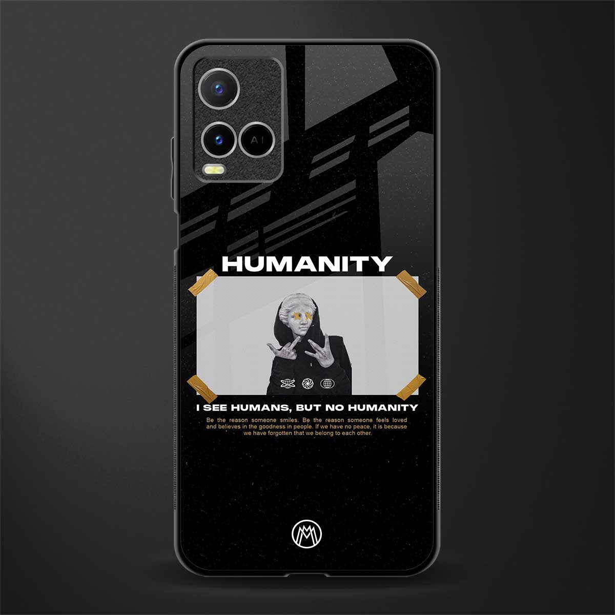 humans but no humanity glass case for vivo y33s vivo y33t image